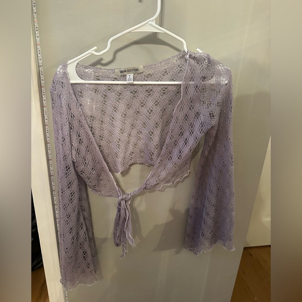 Purple lace shawl size small